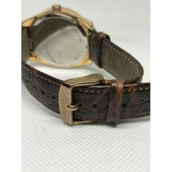 Fossil ES3591 Womens Brown Leather Analog Silver Dial Quartz Genuine Watch Ff143 - Picture 8 of 9